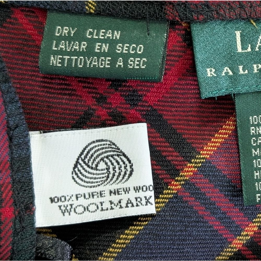 VTG Lauren Ralph Lauren Classic Preppy Academia Countryside Old Money Wool 16 - Picture 10 of 10